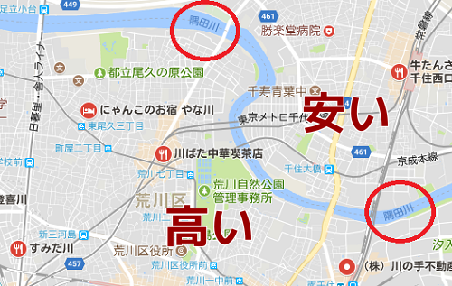 東京墨田川　地図